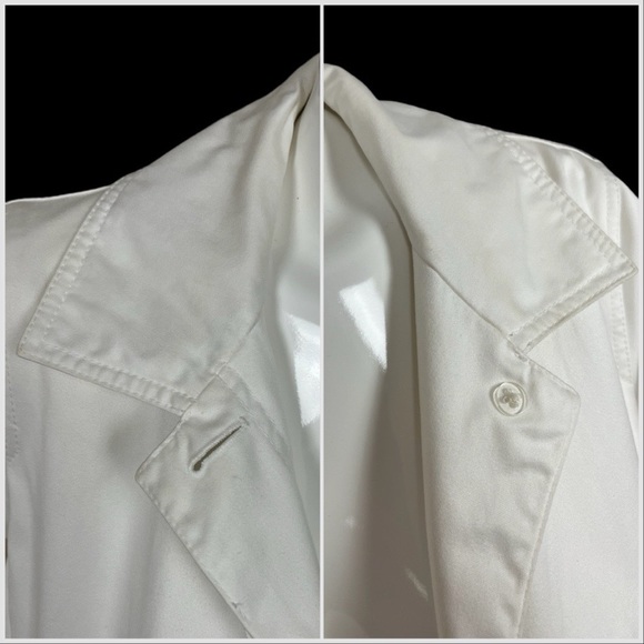 Coach Ivory Hidden Button Front Cotton/Poly Blend Jacket Size Large - Picture 12 of 16